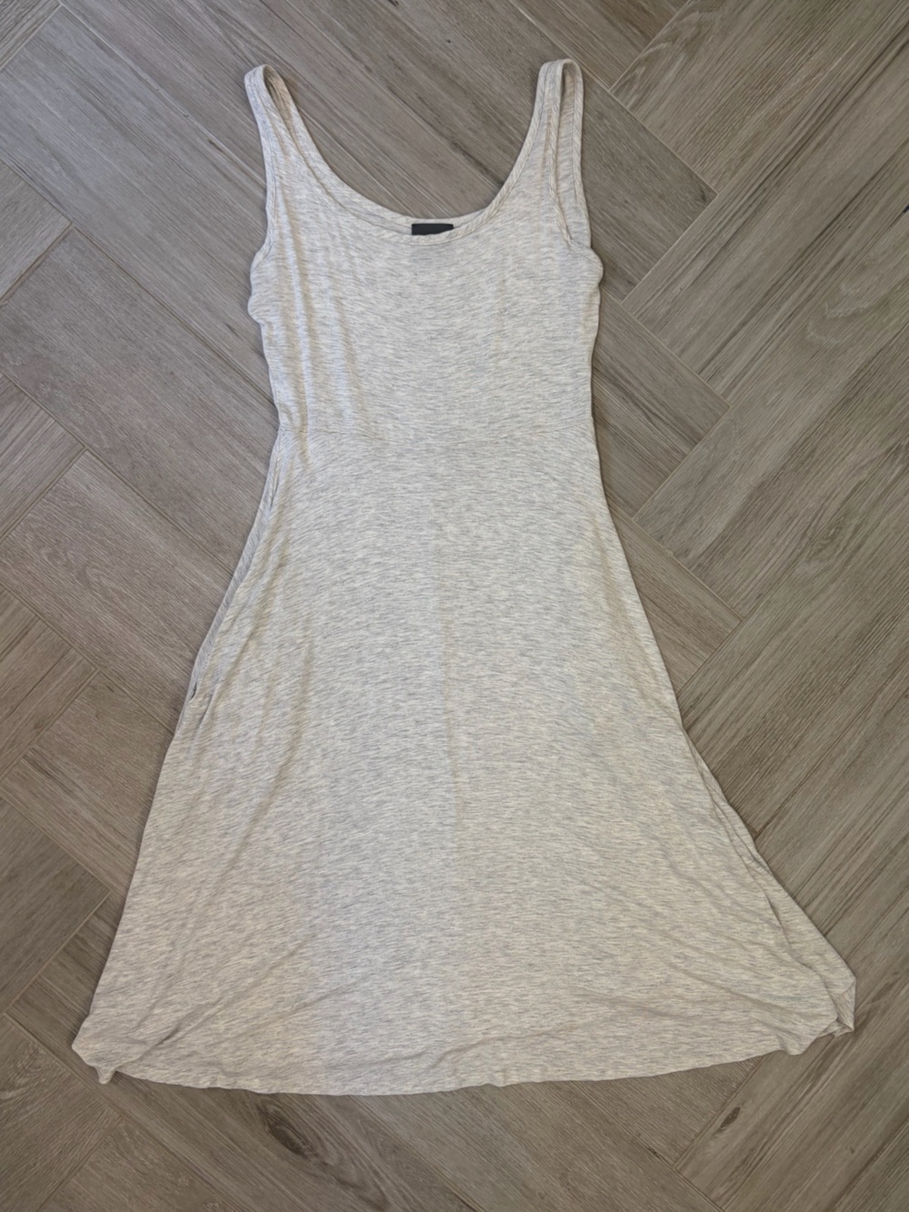 Olivia Rae Light Gray Scoop Neck Tank Dress Medium